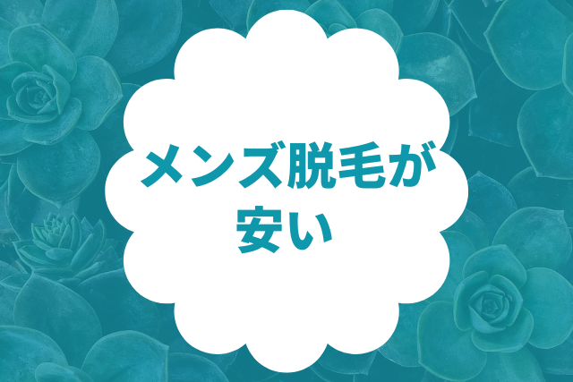 メンズ脱毛が安いおすすめサロン2選